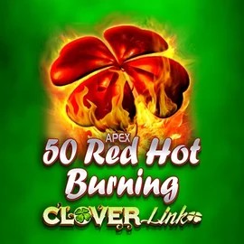 50 Red Hot Burning Clover Links by Novomatic, showcased at gambloriaa.com – game logo