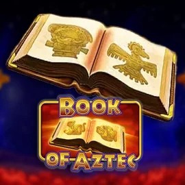 Book of Aztec slot logo by Amatic Industries at Gambloria Casino