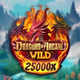 Dragons of Arcane Wild logo by Foxium at Gambloria Casino