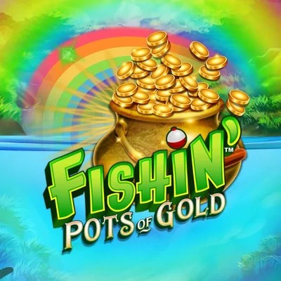 Fishin Pots Of Gold logo by Gameburger Studios at Gambloria Casino