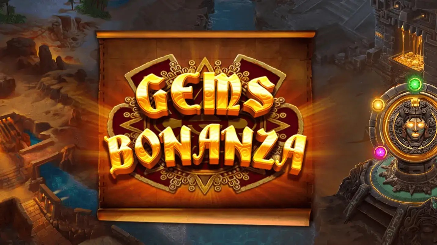 Gems Bonanza logo by Pragmatic Play at Gambloria Casino