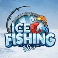 Ice Fishing Live game by Evolution – logo hosted on Gambloria Casino