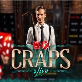 Live Craps slot logo by Evolution at Gambloria Casino