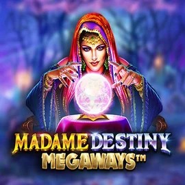 Madame Destiny Megaways logo by Pragmatic Play at Gambloria Casino