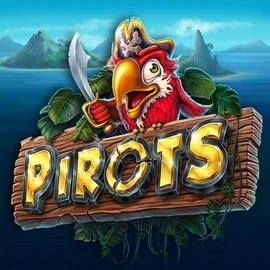 Pirots online game logo by ELK Studios on gambloriaa.com