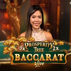 Official Live Casino logo: Prosperity Tree Baccarat by Evolution at Gambloria Casino