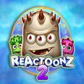 Slots logo of Reactoonz 2 from Play'n GO at Gambloria Casino