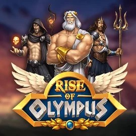 Rise of Olympus slot logo by Play'n GO at Gambloria Casino