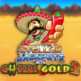 Stellar Jackpots with Chilli Gold x2 logo – Jackpots by Lightning Box Game at Gambloria Casino