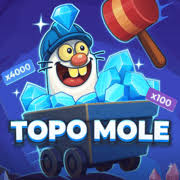 Topo Mole Game slot visual from InOut available on gambloriaa.com